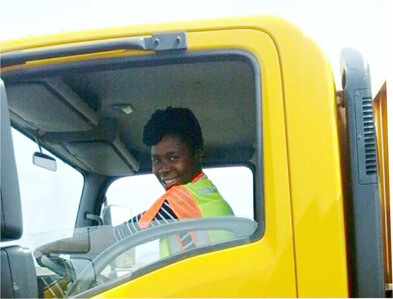 You are currently viewing Former National Youth Service (NYS) female student appointed as a heavy duty truck driver